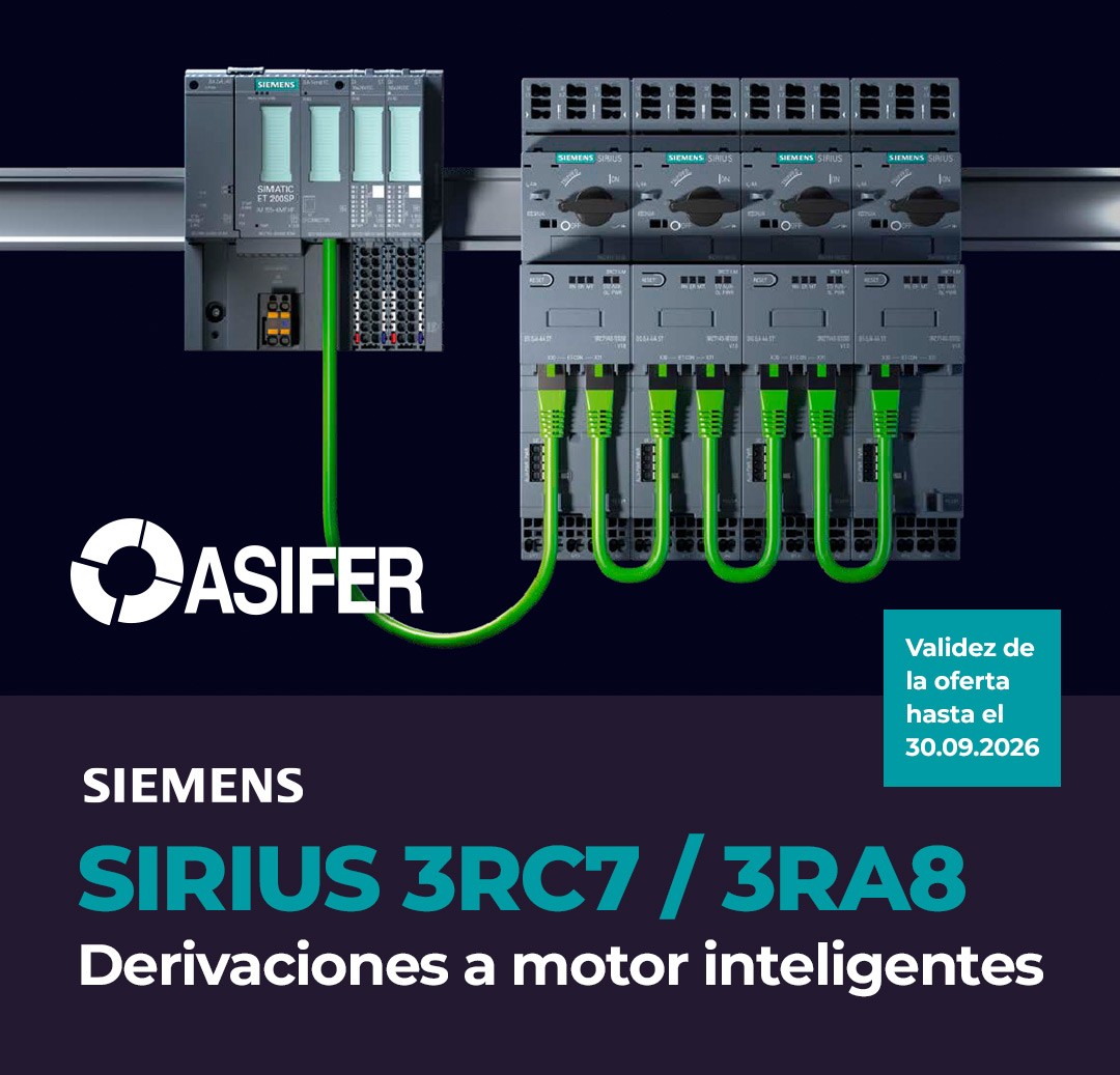 Derivaciones a motor inteligentes con SIRIUS 3RC7/3RA8