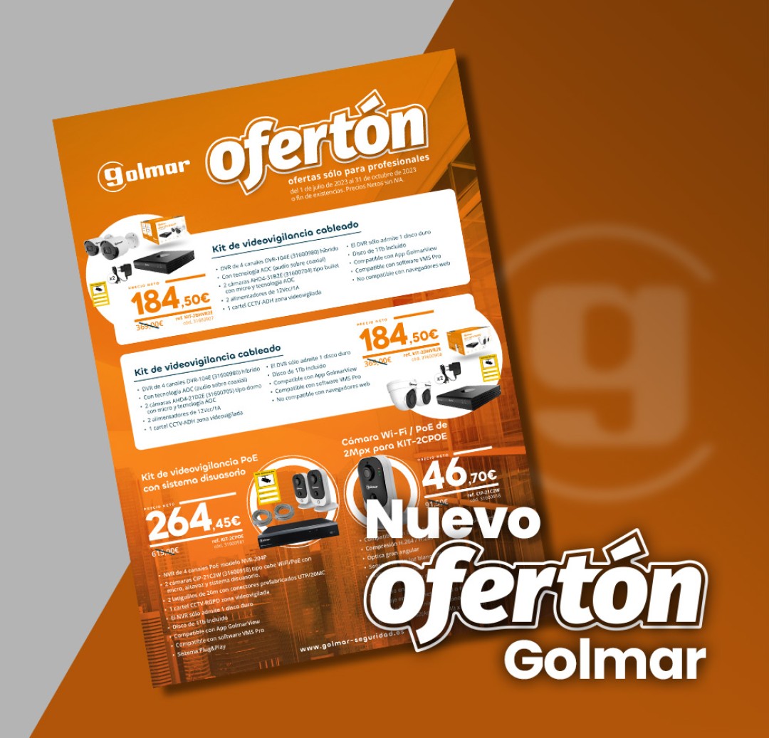 Kit de videovigilancia cableado